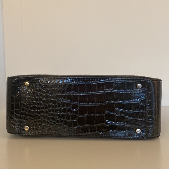 Kate Spade Dark Grey Crocodile Leather Embossed Bag. Comes with dust bag. - Picture 4 of 5